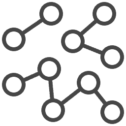 Molecular chain structure representing peptide compounds