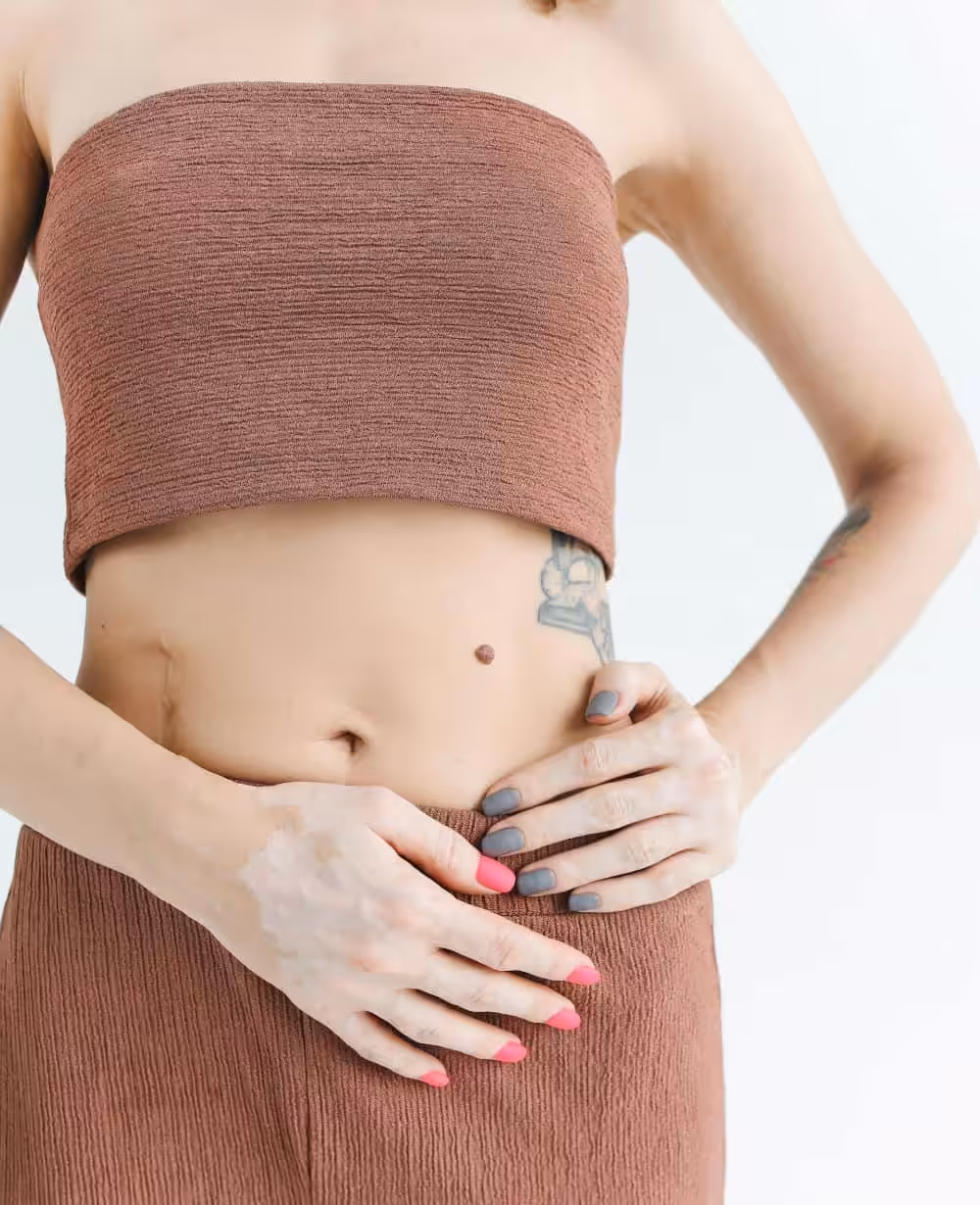 Woman illustrating metabolic and body composition concerns