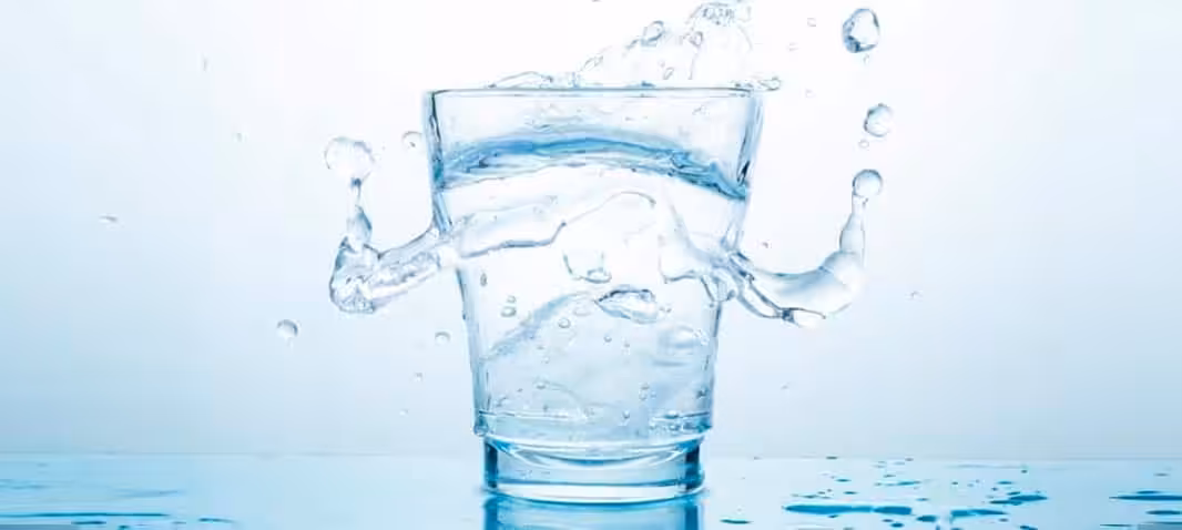 Water droplet splash representing IV hydration therapy
