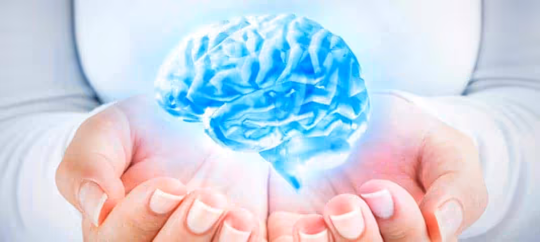 Glowing brain illustration representing NAD+ cognitive performance IV therapy